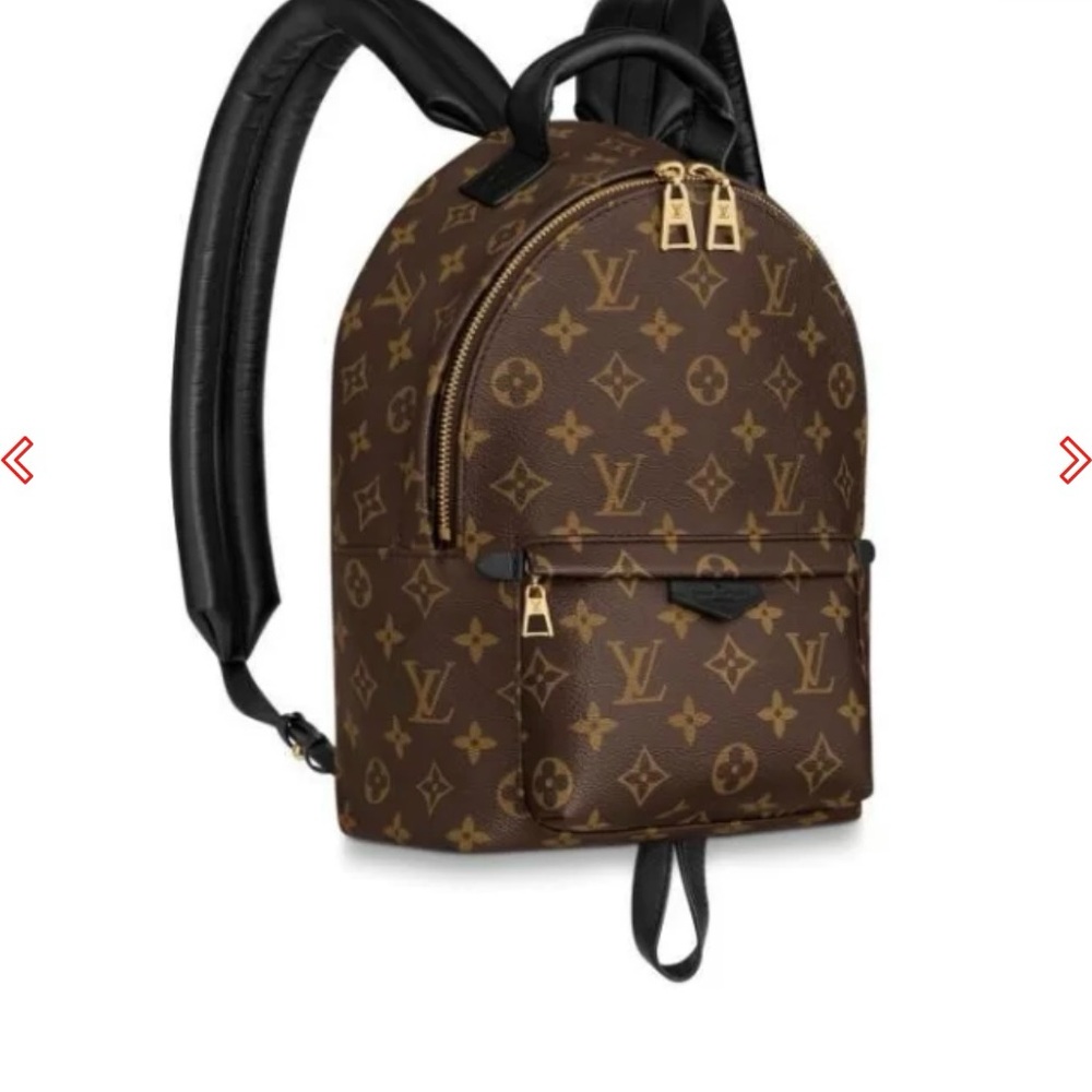 Louis Vuitton Brown Monogram Backpack with Gold Hardware